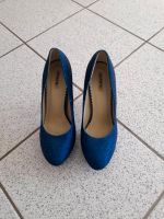 Pumps Highheels blau glitzer Gr. 40 Baden-Württemberg - Muggensturm Vorschau