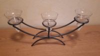 Kerzenständer aus Metall mit 3 Glasformen, Teelichthalter Borsdorf - Zweenfurth Vorschau