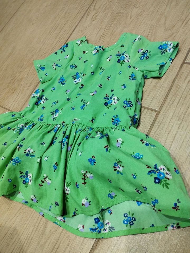 Mädchen Kleid NEXT Gr 68 T-Shirt 6-9 Mo grün NEU UK Vintage kurz in Lohr (Main)