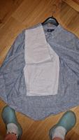 2teiliges Outfit Kombi LEINEN blau meliert shilf 44 Brandenburg - Reitwein Vorschau