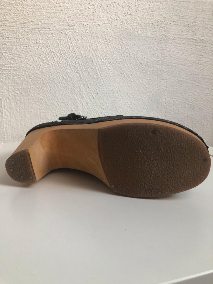 Toffel Stiefelette mit Holzabsatz Leder 37 in Heusweiler