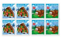 Lego Briefmarken Schweiz CH Chalet Kuh, 2 x Viererblock ungest. Niedersachsen - Göttingen Vorschau