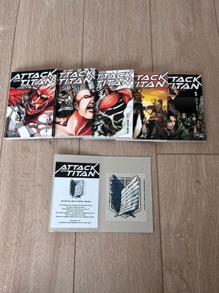 Attack on Titan 1 2 3 4 5 Bücher Manga Buch Anime Jugendbuch in Ronnenberg