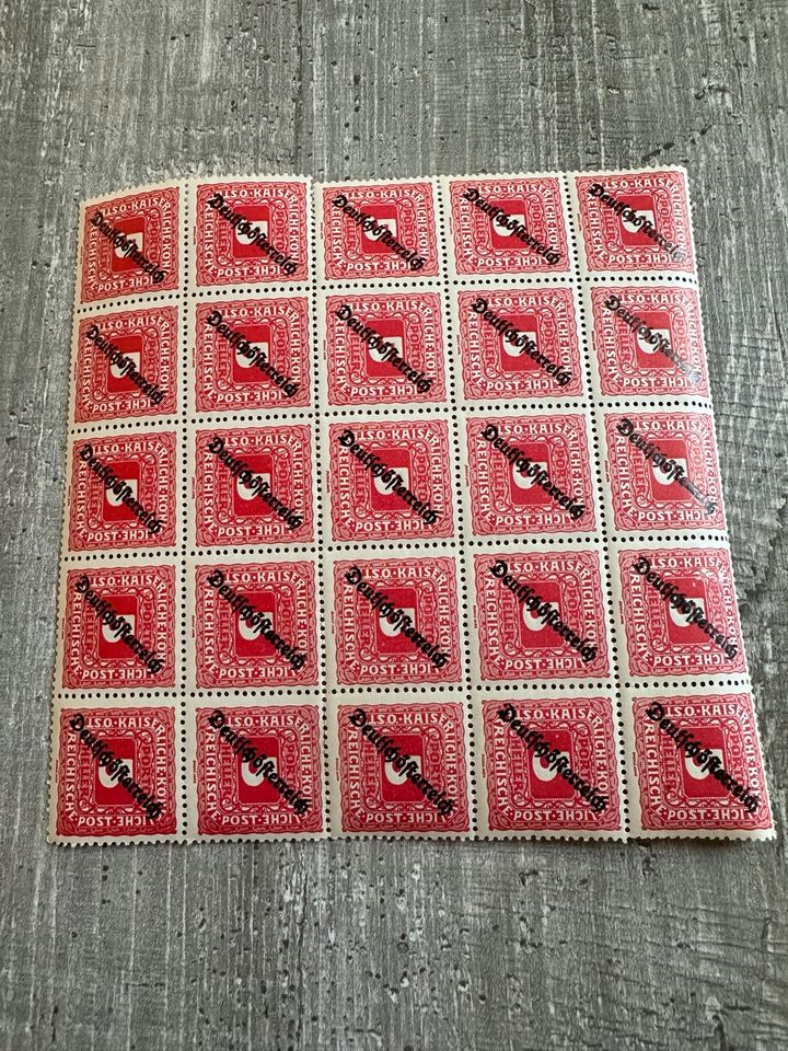 25 Briefmarken Deutschland Österreich in Karlsruhe