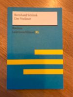 Der Vorleser, Bernhard Schlink, lektürenschlüssel XL Hessen - Schwarzenborn Vorschau