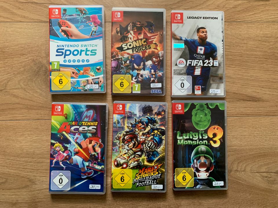 15 Nintendo Switch Spiele 10€ bis 30€ in Aresing