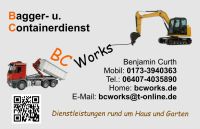 Containerdienst Baggerarbeiten Entsorgung Hessen - Rabenau Vorschau
