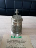 BBK Bierkrug Brauerei Zinn Urkunde Krug Deko Haus KL Rheinland-Pfalz - Mehlbach Vorschau