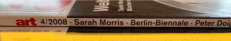 ‼️ Art Das Kunstmagazin 04 / 2008 Weltspiele Biennale Morris Doig in Landshut