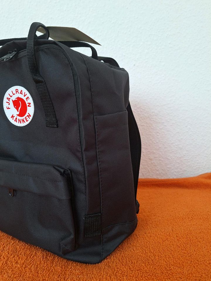 SCHWARZ RUCKSACK KANKEN FJALLRAVEN NEU 16 L in Jade