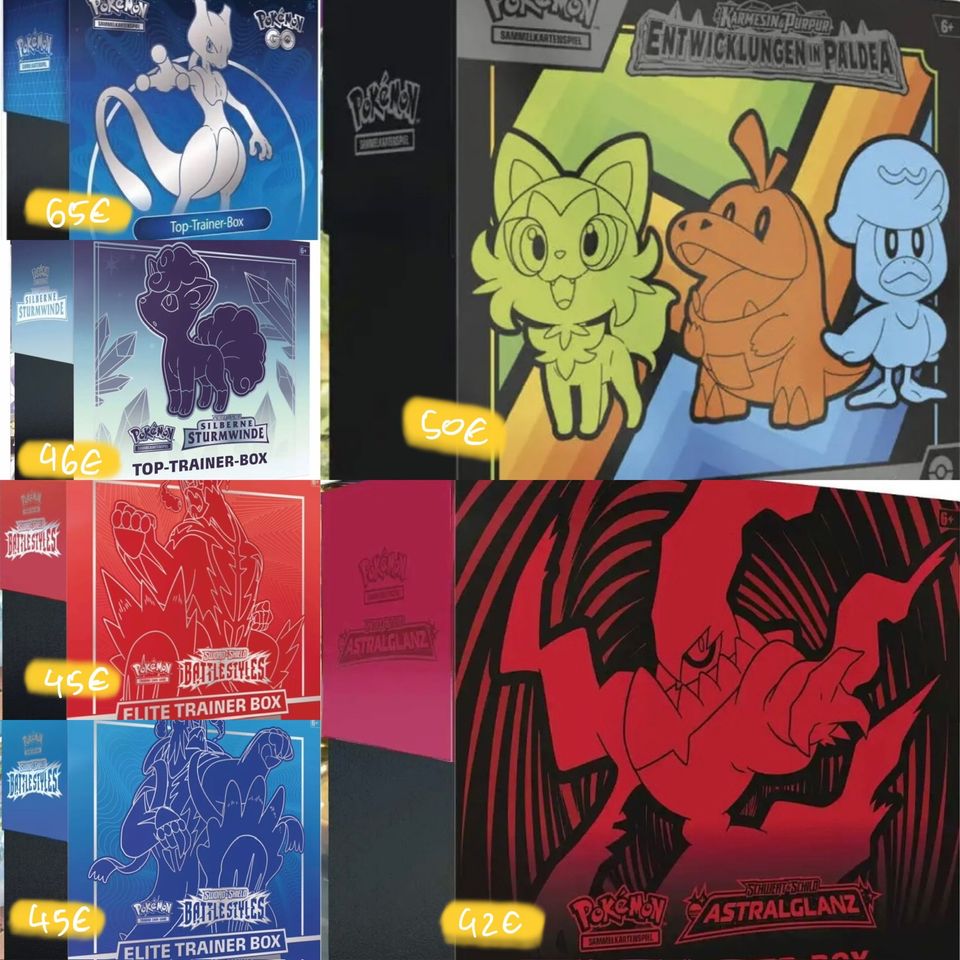 Top Trainer Boxen Pokemon Karten, Deu/Eng, OVP & Original in Potsdam