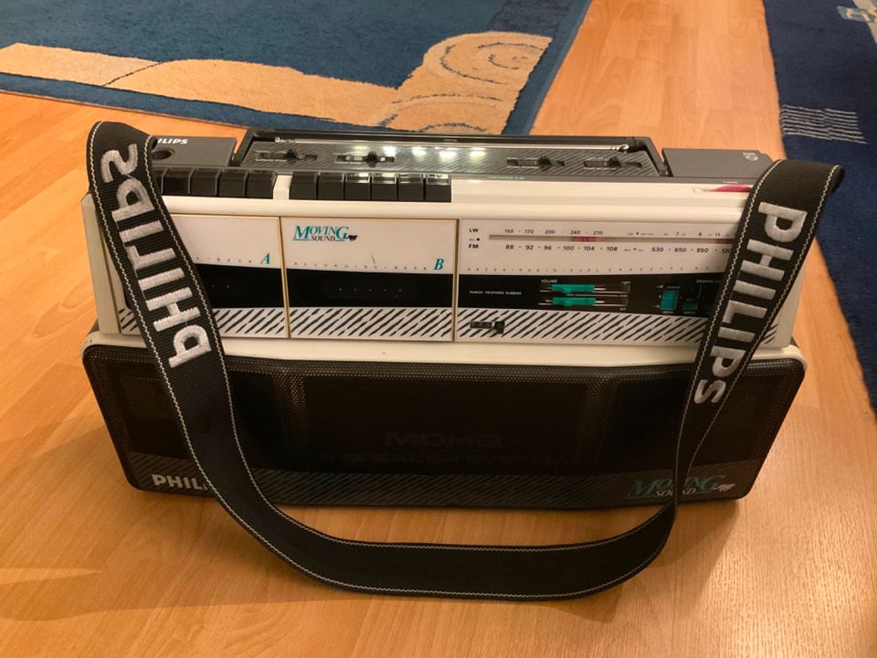 Philips Moving Sound D8300 Boombox Ghettoblaster Radio Kassetten in Embsen