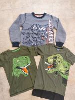 Dino Shirts 3 Stück Größe 128 Thüringen - Großrudestedt Vorschau