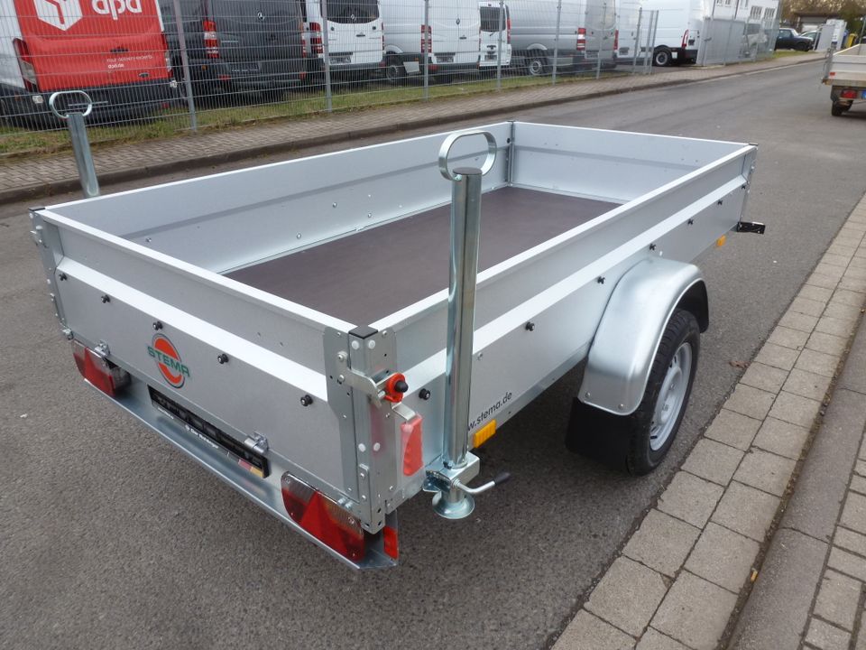 PKW Anhänger STEMA 750 KG NEU 251x128cm 100 km/h Stützen Stützrad in Breitenworbis