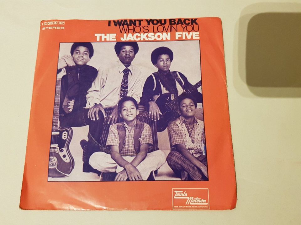 The Jackson Five I want you back Who's lovin you Single Germany in Nürnberg (Mittelfr)