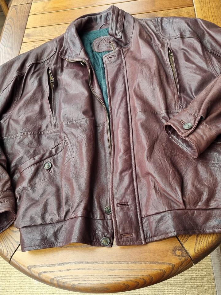 Lederjacke braun Wildbock – Vintage aus den 70er – Größe 56 in Dingolfing