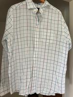 Gant Herrenhemd Gr. XL 43/44 regular fit weiß blau grün kariert Nordrhein-Westfalen - Hilden Vorschau