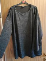 Schwarz Silberner Glitzer Pullover schuterfrei Größe 48/50 Nordrhein-Westfalen - Telgte Vorschau