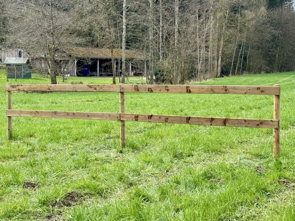 Pferdezaun Weidezaun Koppelzaun Plankenzaun Holzzaun - 1000m SET in Olsberg