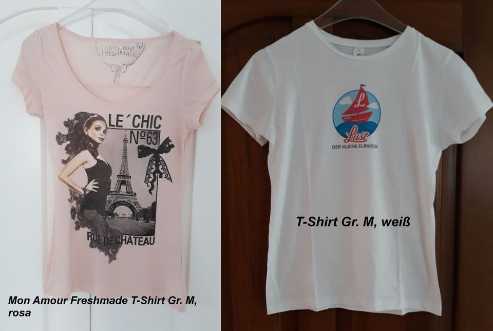 2 x Damen T-Shirts Top Gr. M (38, 163-168) sehr gut erhalten in Hamburg