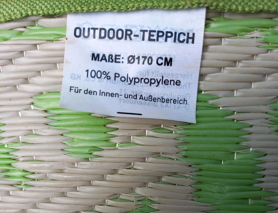 Outdoor-Teppich 170 cm rund in Bramsche