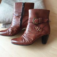 Braune Leder-Stiefeletten, Gr. 36 Ludwigsvorstadt-Isarvorstadt - Isarvorstadt Vorschau