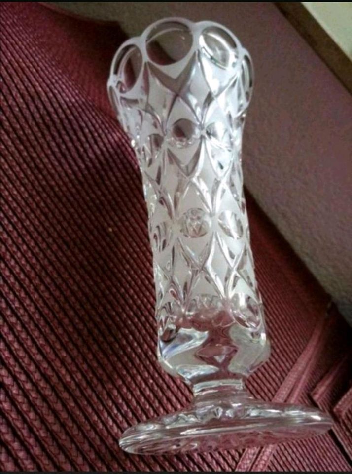 Bleikristall Vase Handarbeit Nachtmann Vintage 90 er geschliffen in Annaberg-Buchholz