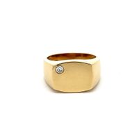 14 kt Gold Herren Siegelring mit 0.10 ct Diamant - Gr 64 EU Baden-Württemberg - Leimen Vorschau