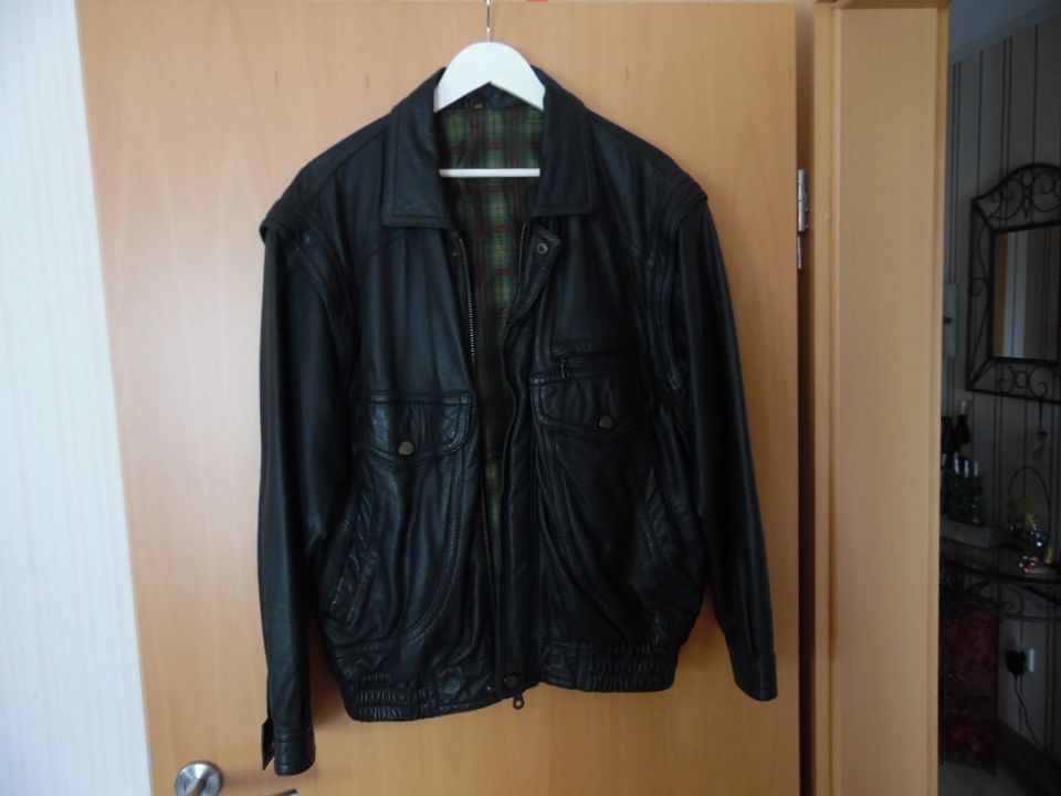 Echte Lederjacke schwarz ( Herren ) in Rees