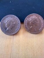 2 Stück 1 Penny, Großbritannien, 1988 Niedersachsen - Bad Iburg Vorschau