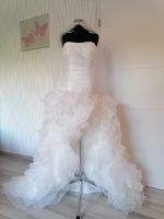Brautkleid Kleid Hochzeitskleid Braut Vokuhila Rüschen Schleier Nordrhein-Westfalen - Hückelhoven Vorschau