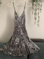 Samtkleid grau Partykleid Cocktailkleid 34/36 Sachsen-Anhalt - Bernburg (Saale) Vorschau