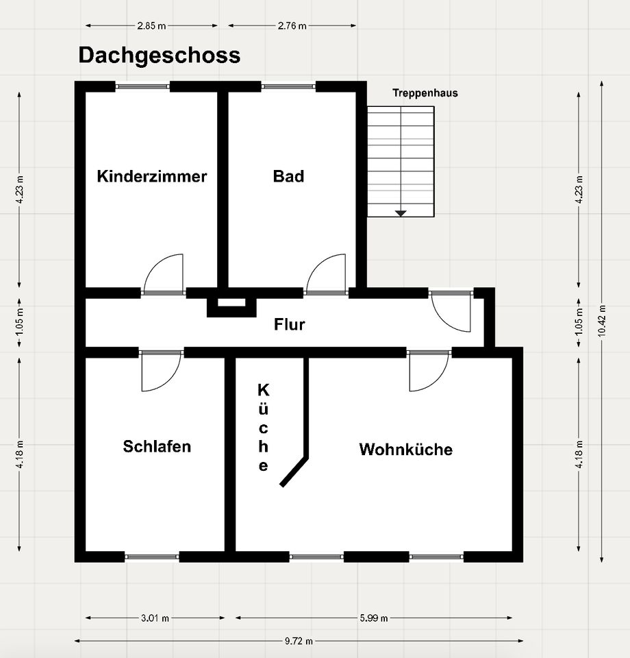 Wohnen Sie zentral in Burgstädt - Dachgeschoss in Burgstädt