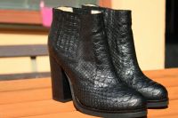 34 Buffalo Ankleboots High Heel Leder Stiefelette Kroko 39 Bayern - Ingolstadt Vorschau