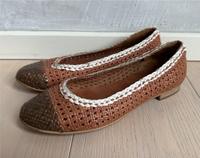Maripé Schuhe Ballerinas Leder geflochten Gr. 38 / 5 Nordrhein-Westfalen - Solingen Vorschau