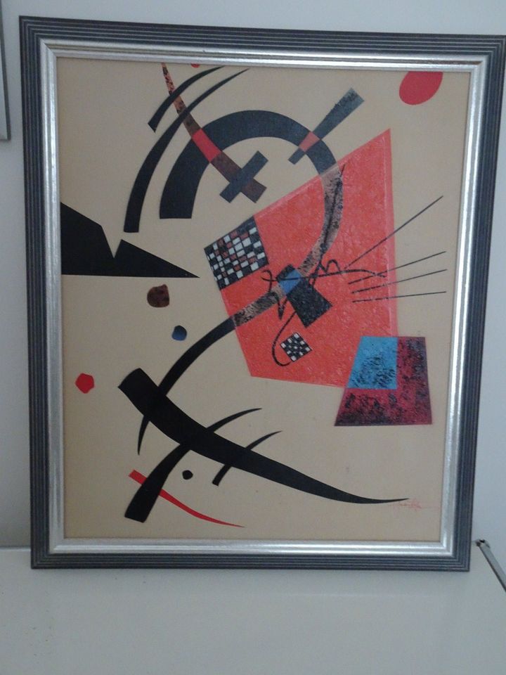 Original Gemälde im Kandinsky Stil auf Leinwand mit Rahmen in Düsseldorf