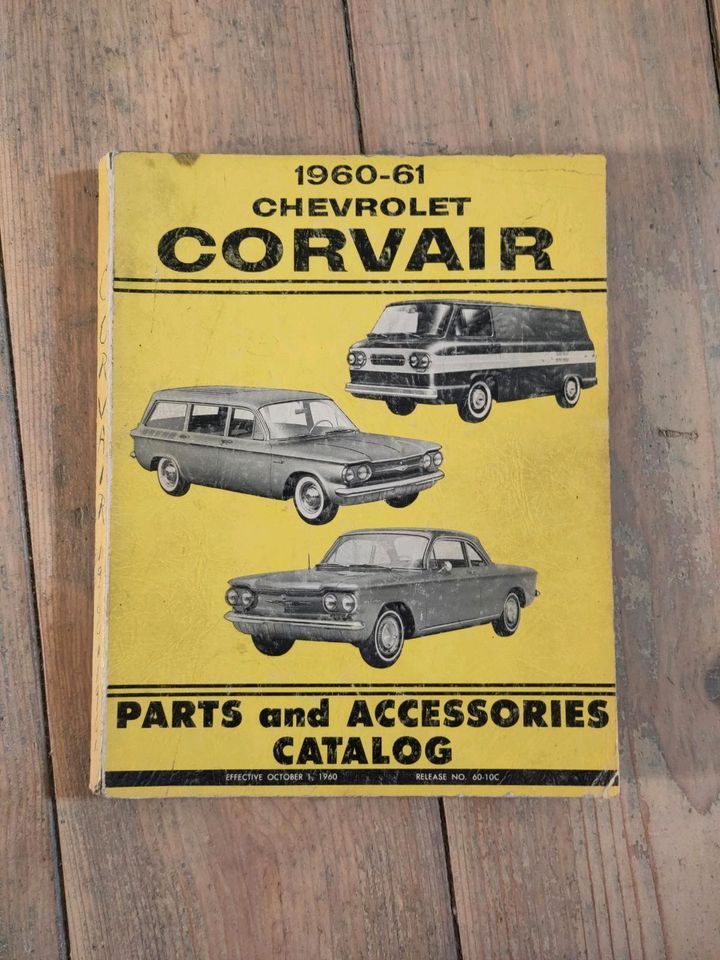 Chevrolet Corvair 1960/61 Teile und Zubehör Katalog in Weißenberg