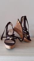 Guess Sandale, Gr.39, braun. Leder, Bindebänder, neu Bayern - Freilassing Vorschau