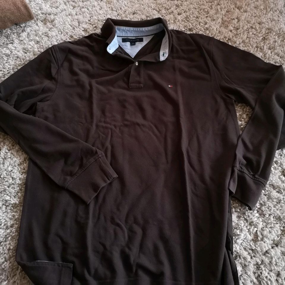 Hilfiger Longsleeve Braun XL in Friedberg (Hessen)