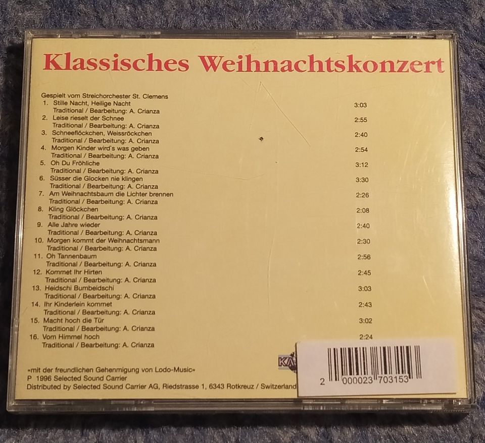 Klassisches Weihnachtskonzert - Audio CD - Musik CD - in Stuttgart