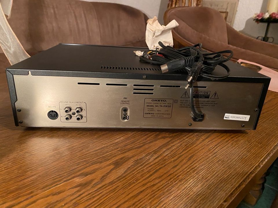 Onkyo Anlage Resiver, Dp. Kassetten Deck, CD Player in Gernsheim 