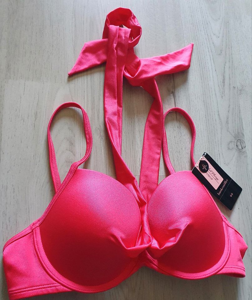 NEU Hunkemöller BH Bikini Push-up pink 80B in Lindhorst