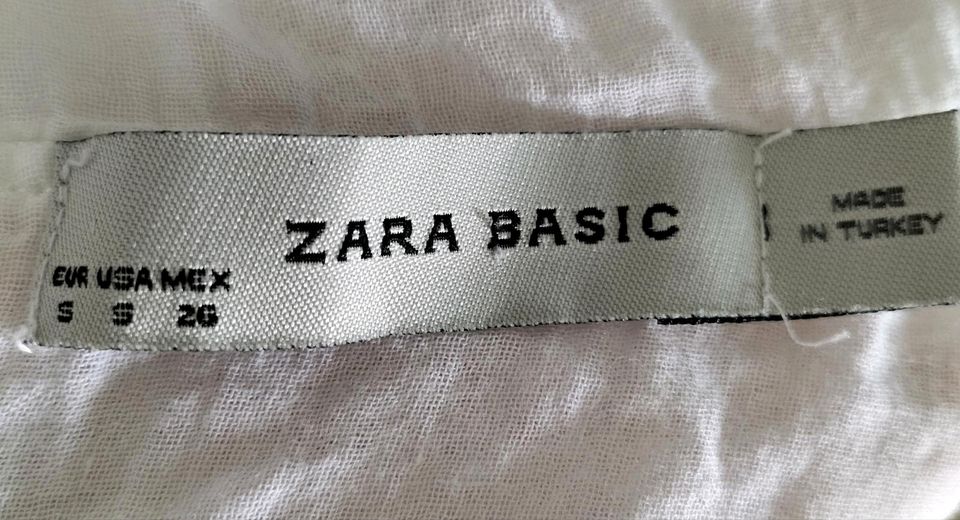 Zara weiße Baumwoll - Weste Jacke Bluse sommerliche in Frankfurt am Main