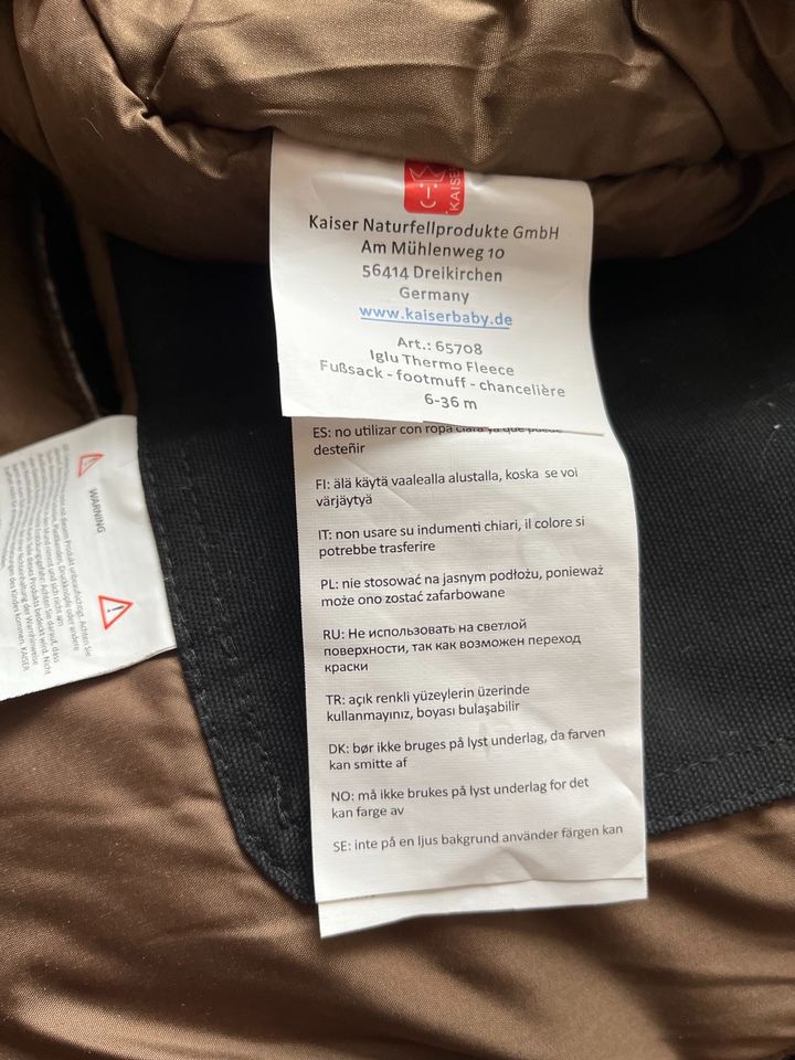 Thermofußsack für Sportsitz Kinderwagen von KAISER in Gotha