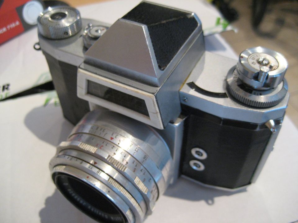 Praktica IV Spiegelreflexkamera - Fotoapparat  Tasche - Retro alt in Hameln