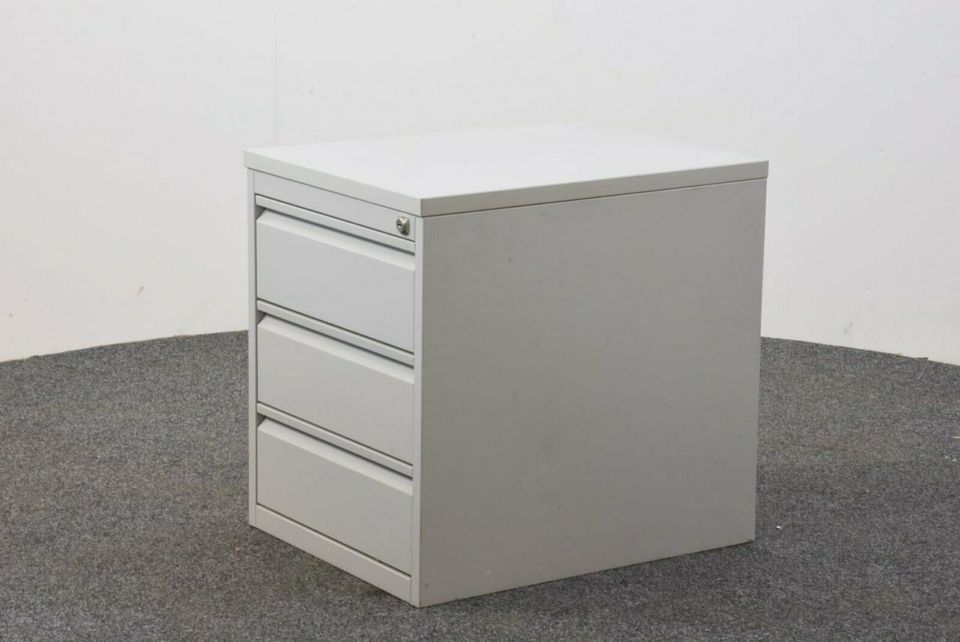 Büromöbel Stand-und Rollcontainer lichtgrau Schubladen, gebraucht in Zülpich
