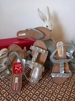 Neu⭐ s. Oliver ⭐ Jane Klain 38 Leder Zehentrenner Sandalen silber Niedersachsen - Elsfleth Vorschau