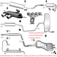 VW Beetle Bora Golf Jetta Lupo Passat Polo Sharan Touran Auspuff Endschalldämpfer Mittelschalldämpfer Hosenrohr Katalysator Rußpartikelfilter Sportauspuff Lambdasonden Flexrohre Rohre Winkelrohre Sachsen - Hoyerswerda Vorschau