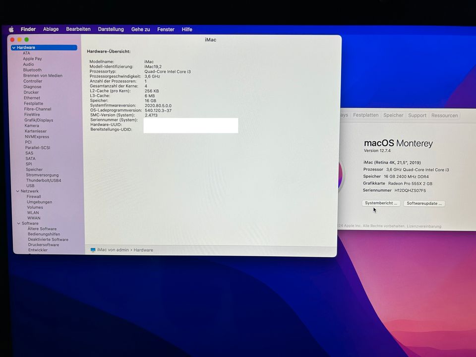 iMac 19,2 / 21,5“ Retina 4K 2019, 3,6GHz Quad-Core i3 in Starnberg
