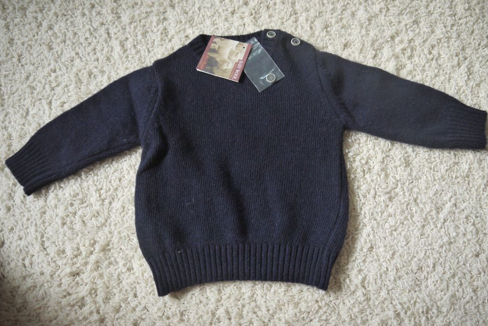 Merino Lammwolle Baby Pullover für 6-9 Monate neu mit Etikett in Klausdorf